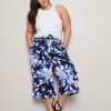 Bottoms Autograph | Autograph Crop Wide Leg Belted Pants