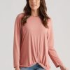 Tops Katies | Katies Knot Front Knitwear Top