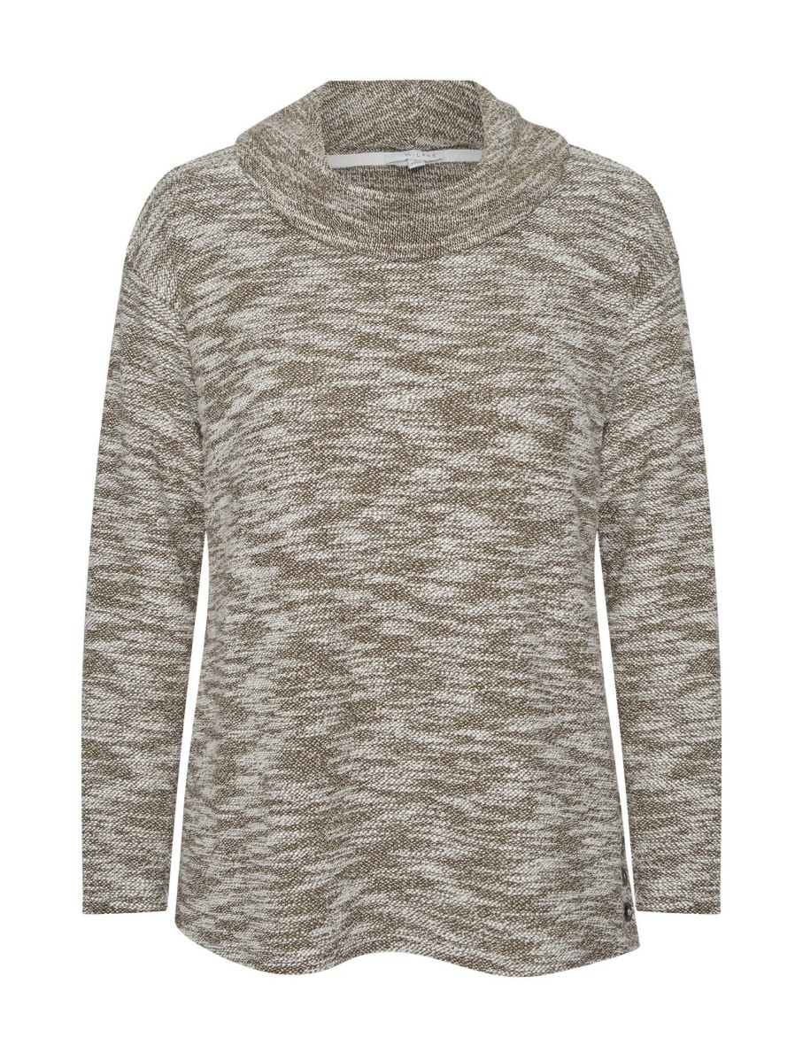 Tops WLane | W.Lane Cowl Neck Textured Knitwear Top