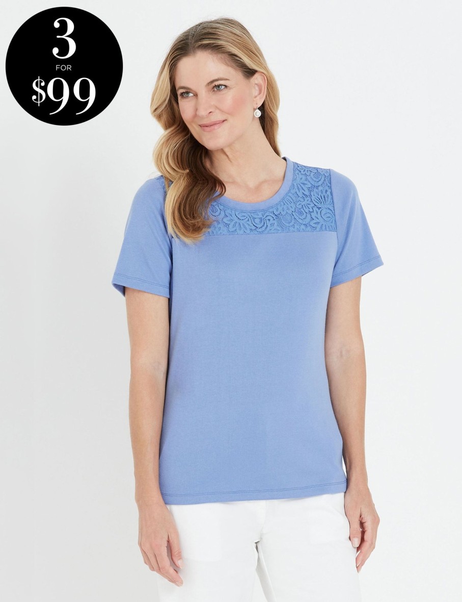 Tops NoniB | Noni B Short Sleeve Rib Top