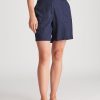 Bottoms Katies | Katies Linen Blend Pocket Detail Shorts