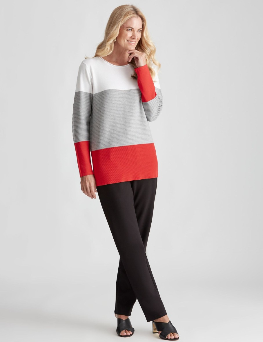 Knitwear NoniB | Noni B Colour Block Knit Jumper