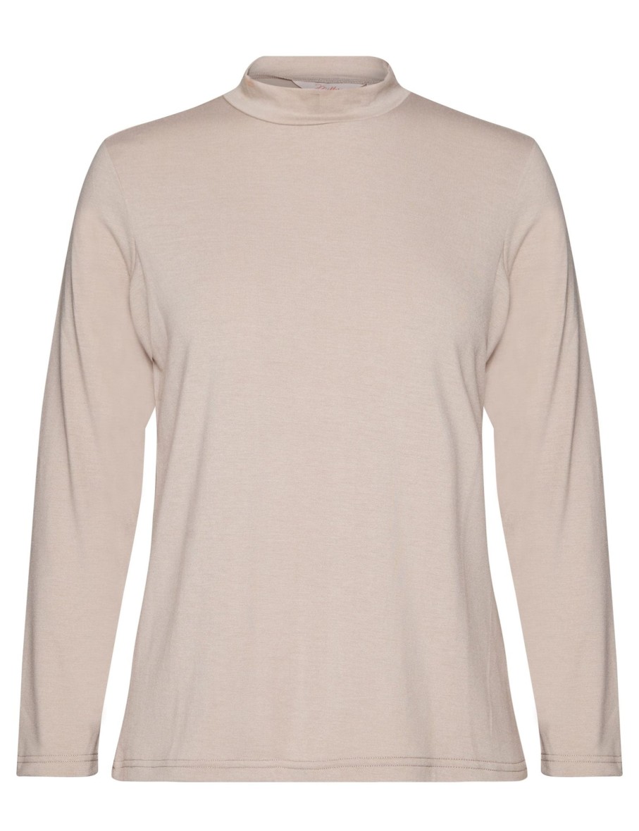 Tops Millers | Millers Long Sleeve Jersey Turtle Neck Top