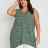 Tops Beme | Beme Sleeveless Knitwear Zipped Front Top