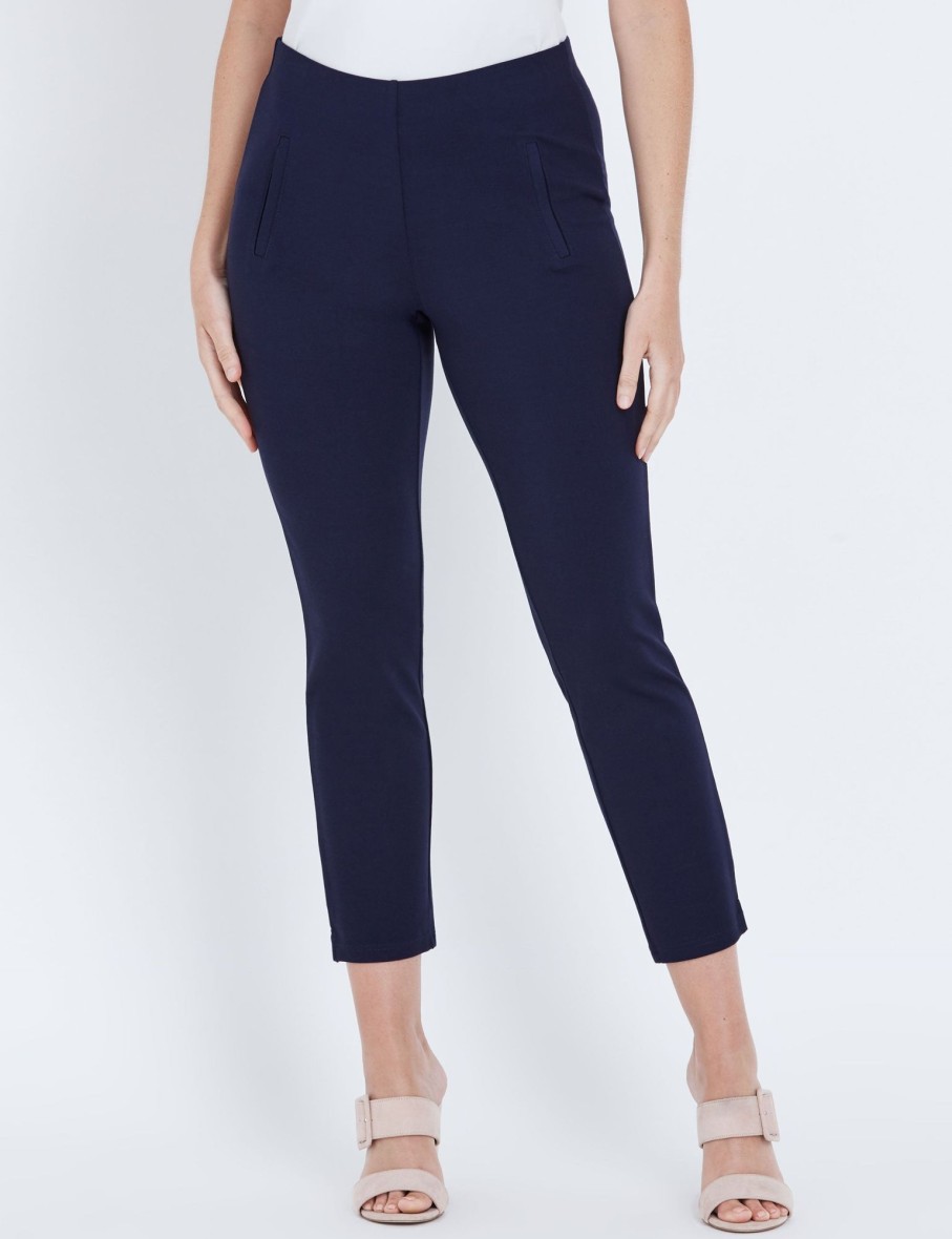 Bottoms WLane | W.Lane Pull On Short Ponte Pants