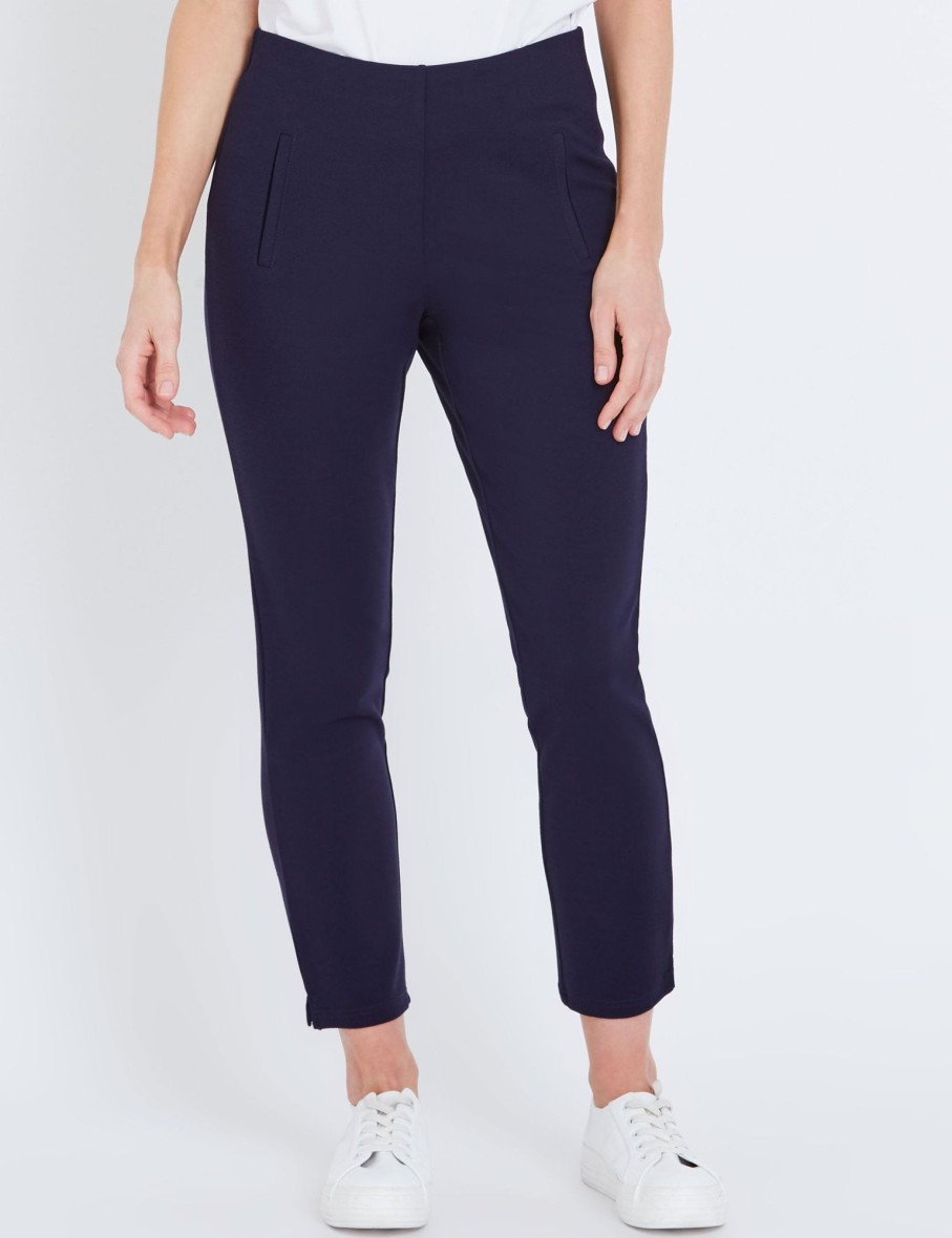 Bottoms WLane | W.Lane Pull On Short Ponte Pants