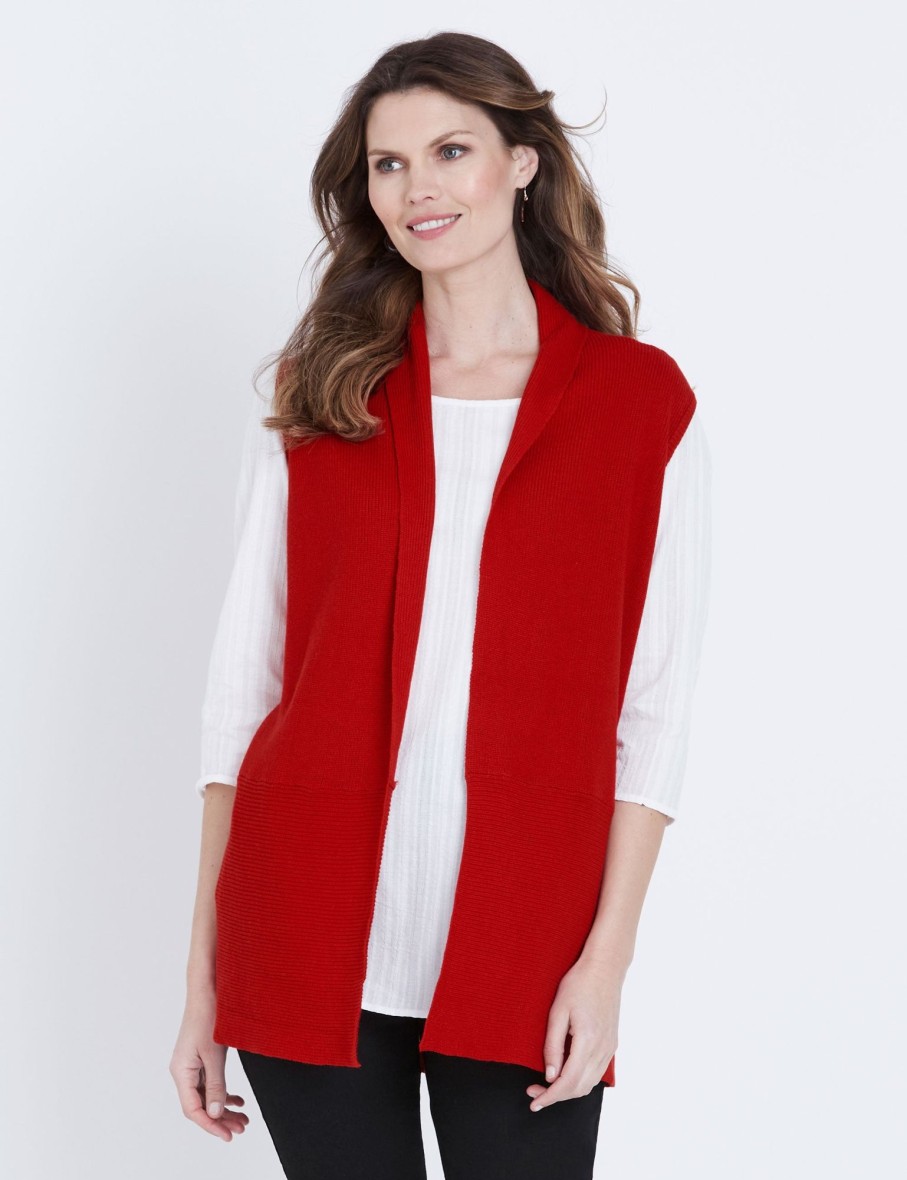 Knitwear WLane | W.Lane Rib Kniweart Gilet Top