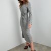 Dresses Rockmans | Table Eight Long Sleeve Knit Dress