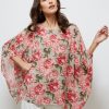 Tops NoniB | Noni B Floral Print Kaftan Top