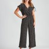 Dresses Crossroads | Crossroads Drawstring Shoulder Jumpsuit