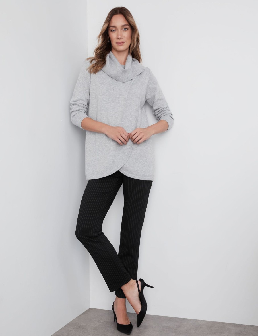 Knitwear NoniB | Noni B Cowl Neck Crossover Jumper