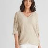 Knitwear Katies | Katies Elbow Sleeve Pointelle Knitwear Top