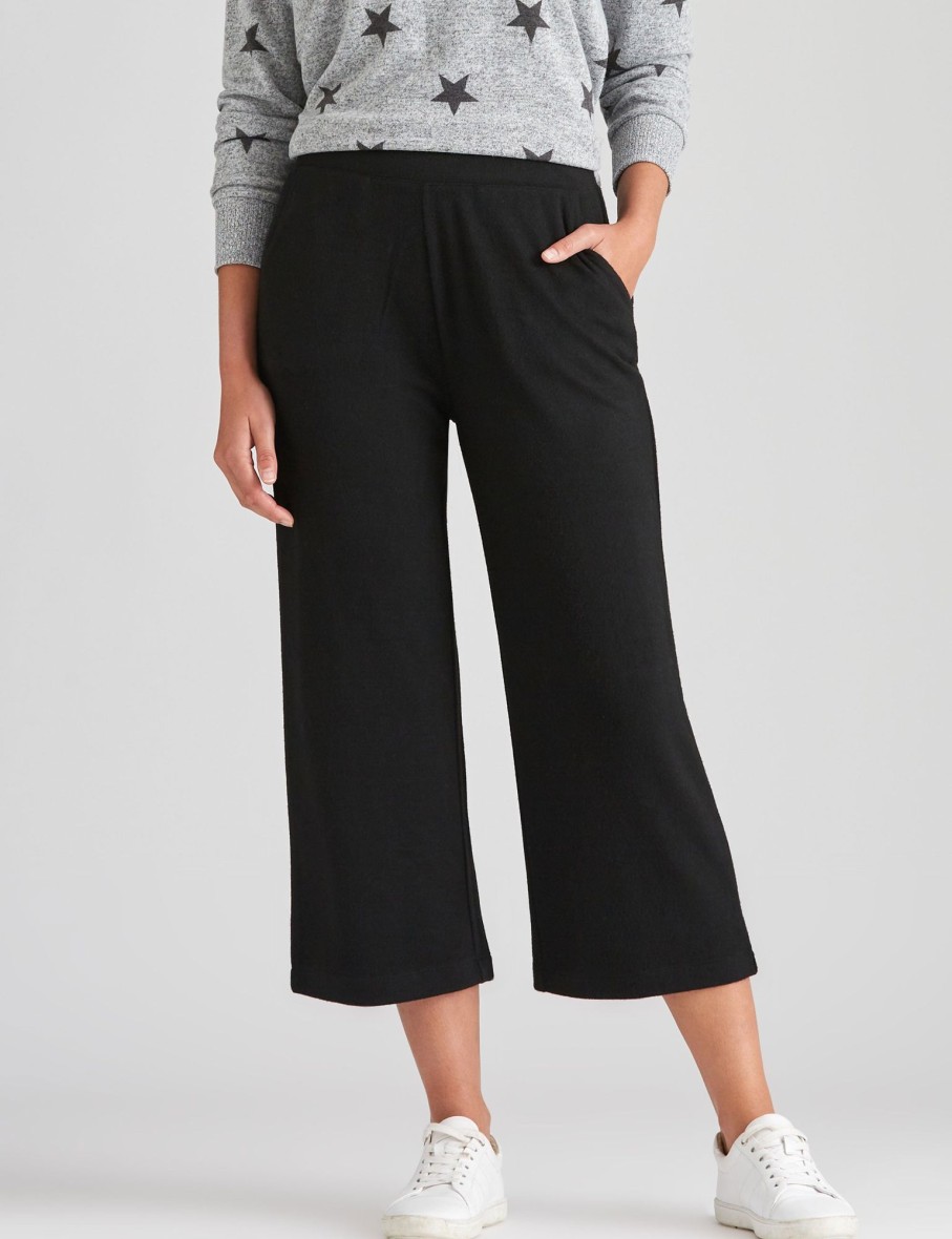 Bottoms Katies | Katies Fluffy Knitwear Leisure Crop Pants