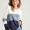 Knitwear Rockmans | Rockmans Long Sleeve Colour Block Chenille Jumper