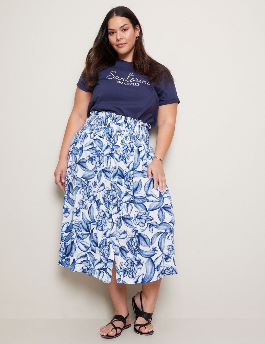 Bottoms Autograph | Autograph Woven Smocked Waist Maxi Skirt