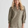 Tops NoniB | Noni B Cotton Broderie Shirt