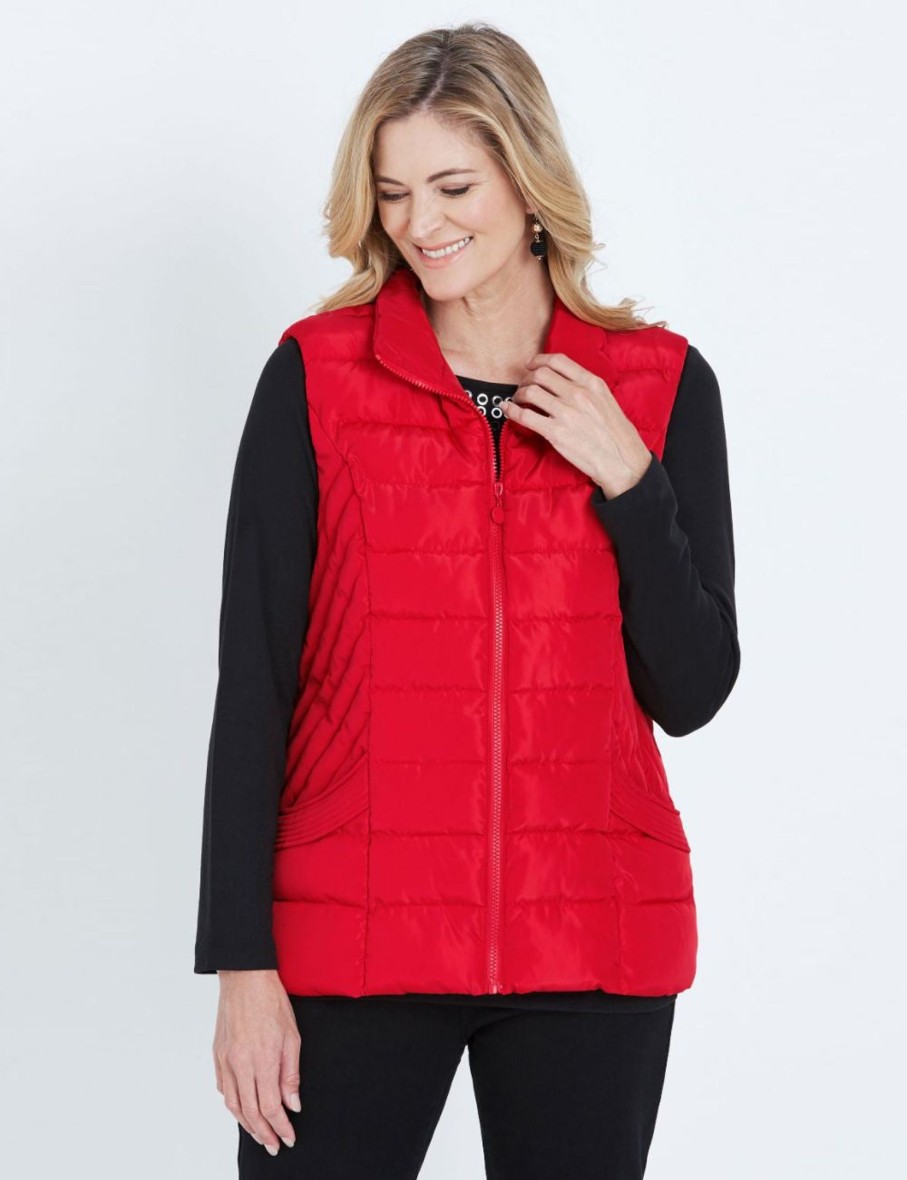 Outerwear NoniB | Noni B Sleeveless Quilted Vest