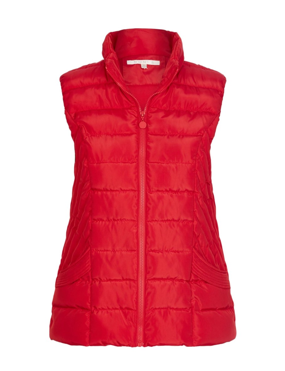 Outerwear NoniB | Noni B Sleeveless Quilted Vest