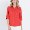 Tops NoniB | Noni B Pocket Detail Shirt