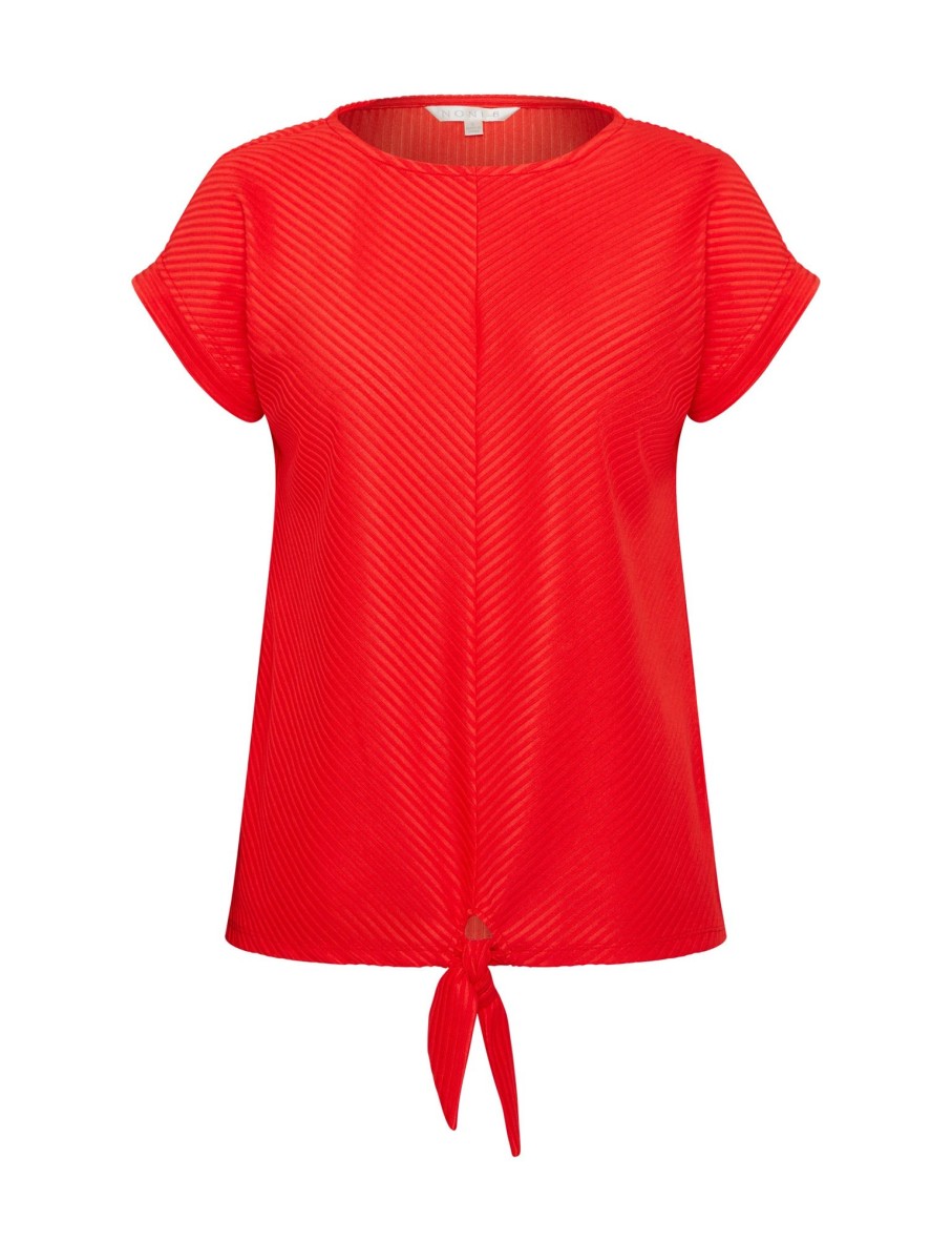 Tops NoniB | Noni B Textured Tie Hem Knitwear Top