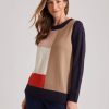 Knitwear Millers | Millers Log Sleeve Colourblock Jumper