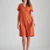 Dresses WLane | W.Lane Frill Trim Linen Shift Dress