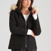 Outerwear Katies | Katies Fur Trim Duffle Coat