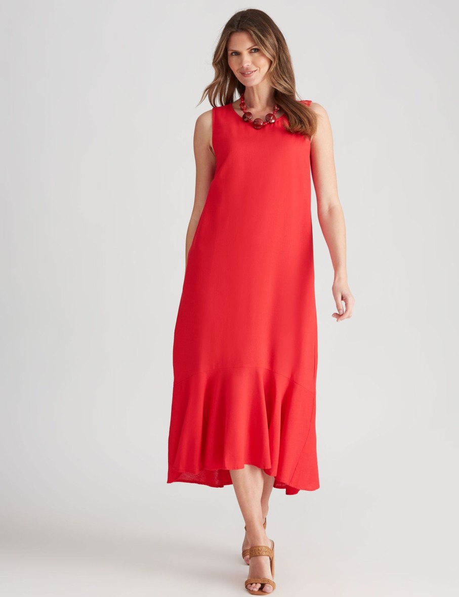 Dresses WLane | W.Lane Linen Panel Maxi Dress