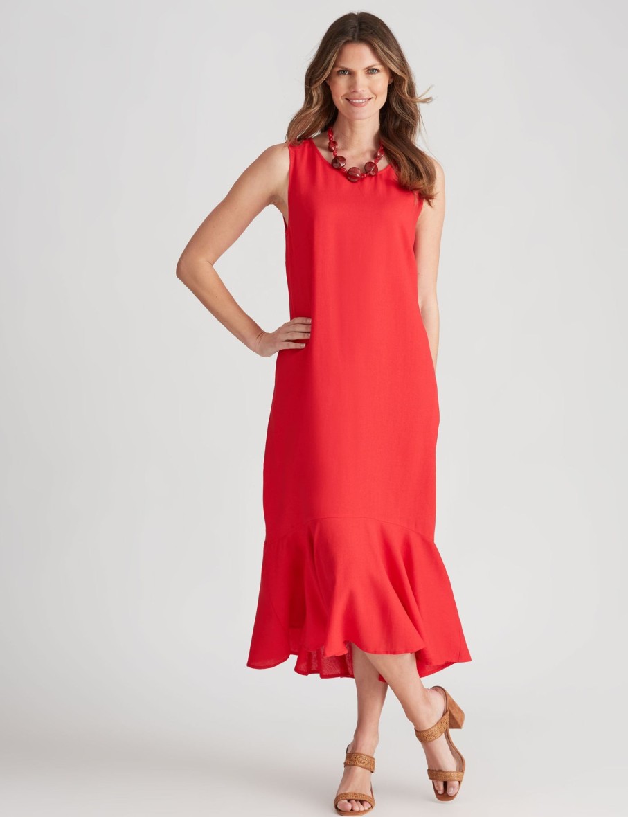 Dresses WLane | W.Lane Linen Panel Maxi Dress