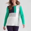 Knitwear WLane | W.Lane Abstract Colour Block Pullover Top