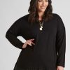 Tops Autograph | Autograph Long Sleeve Mixed Media Tunic