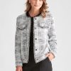 Outerwear LizJordan | Lizjordan Boucle Fringe Jacket