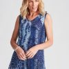 Tops NoniB | Noni B Embellished Mesh High Low Top