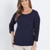 Knitwear WLane | W.Lane Circle Embossed Pullover Top