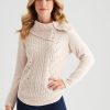 Knitwear Rockmans | Rockmans Long Sleeve Chenille Curved Hem Knitwear Top