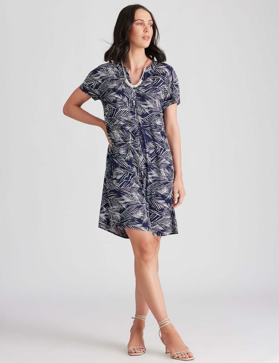 Dresses Katies | Katies Half Placket Shirt Shift Dress