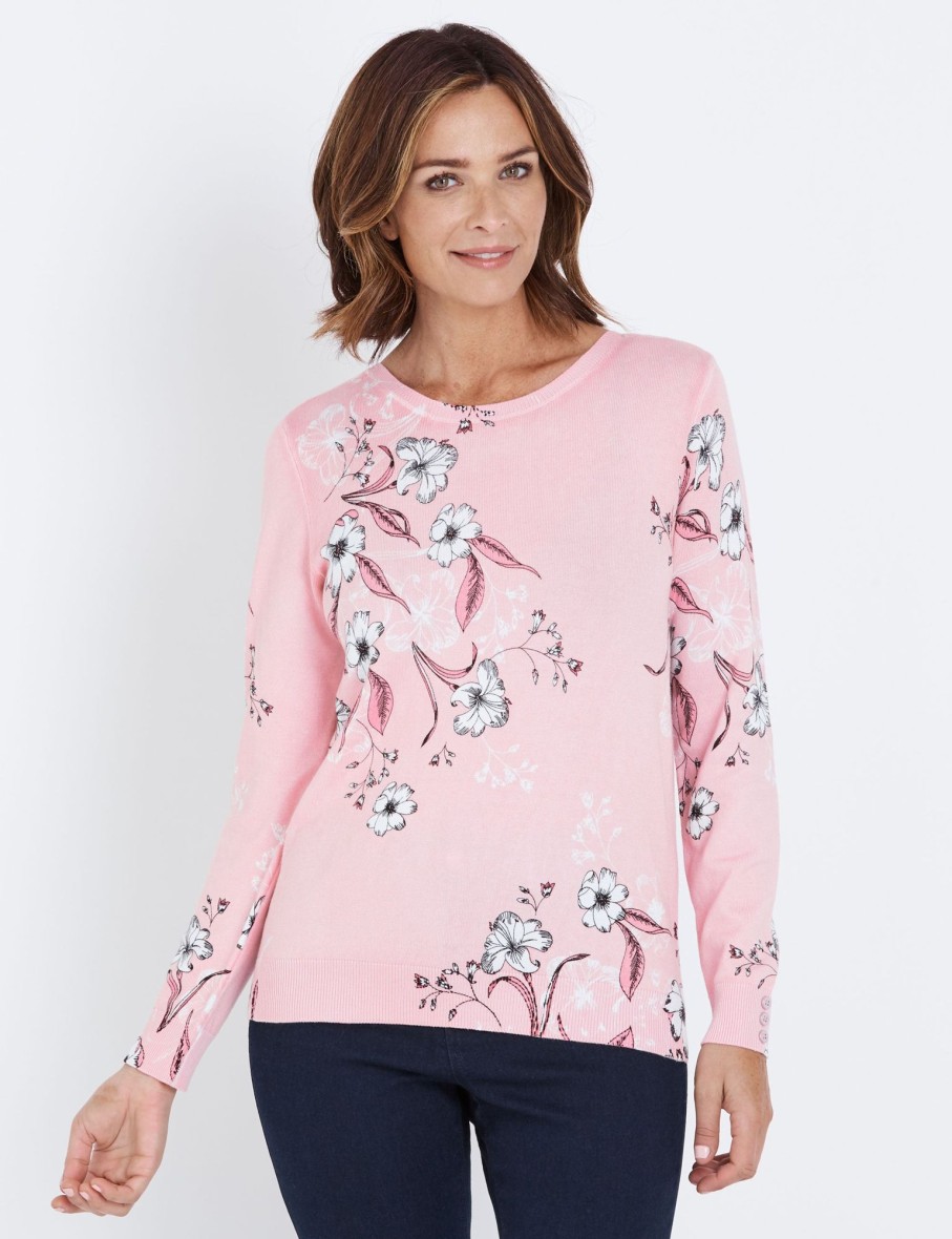 Knitwear WLane | W.Lane Floral Printed Pullover