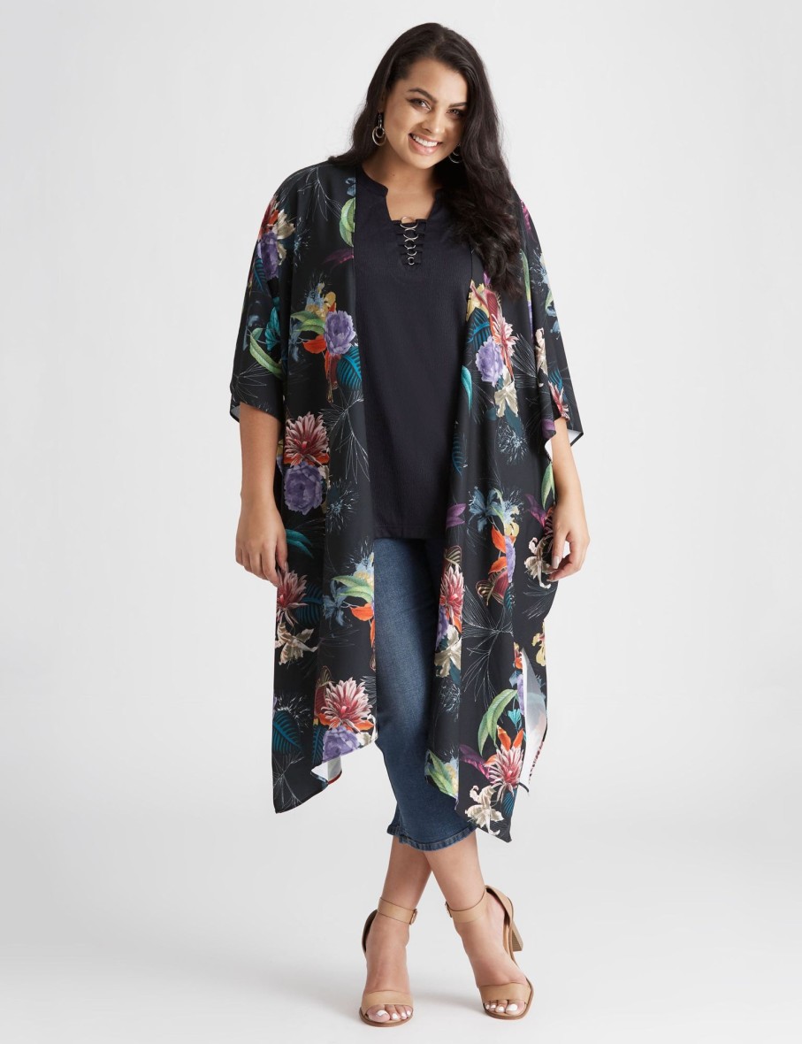 Outerwear Beme | Beme Floral Kimono