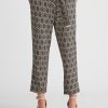 Knitwear LizJordan | Liz Jordan Tie Waist Tapered Geo Pants