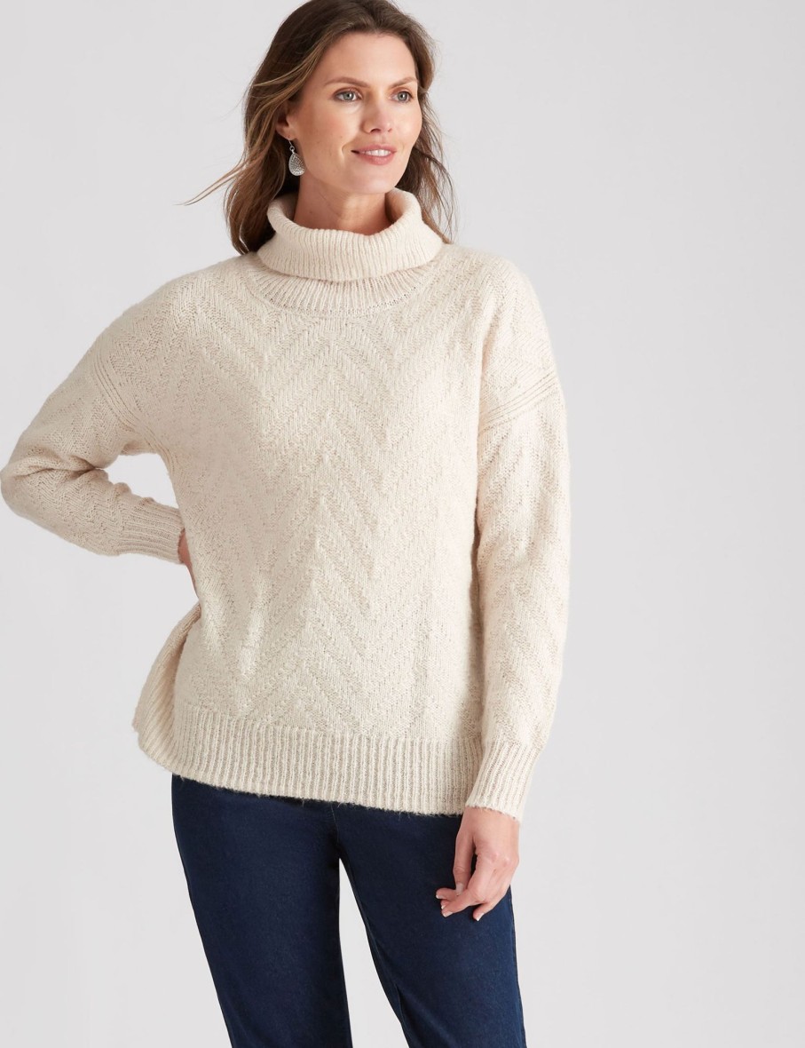 Knitwear WLane | W.Lane Cowl Neck Textured Pullover