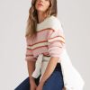 Knitwear Rockmans | Rockmans Long Sleeve Drop Shoulder Stripe Jumper