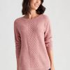 Knitwear Katies | Katies Knit Curved Hem Cable Jumper