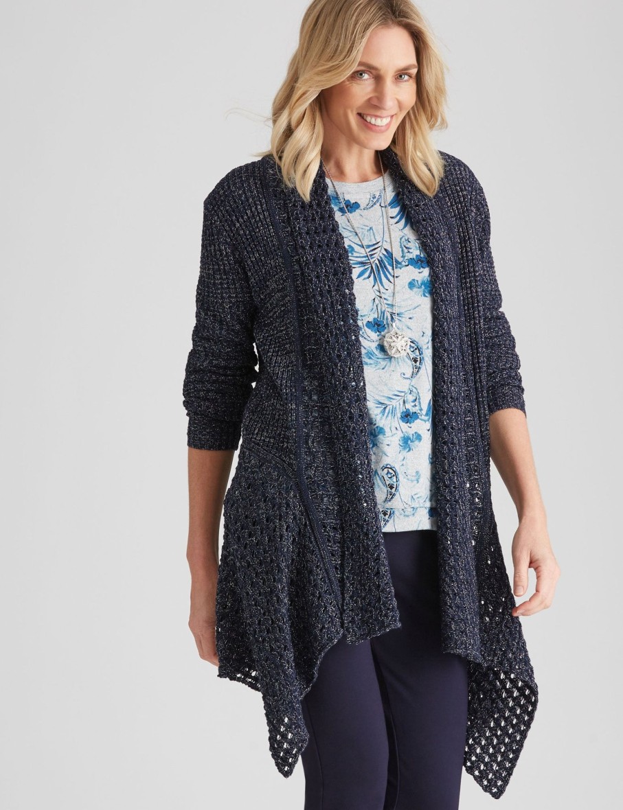 Knitwear NoniB | Noni B Longline Lapel Knitwear Cardigan