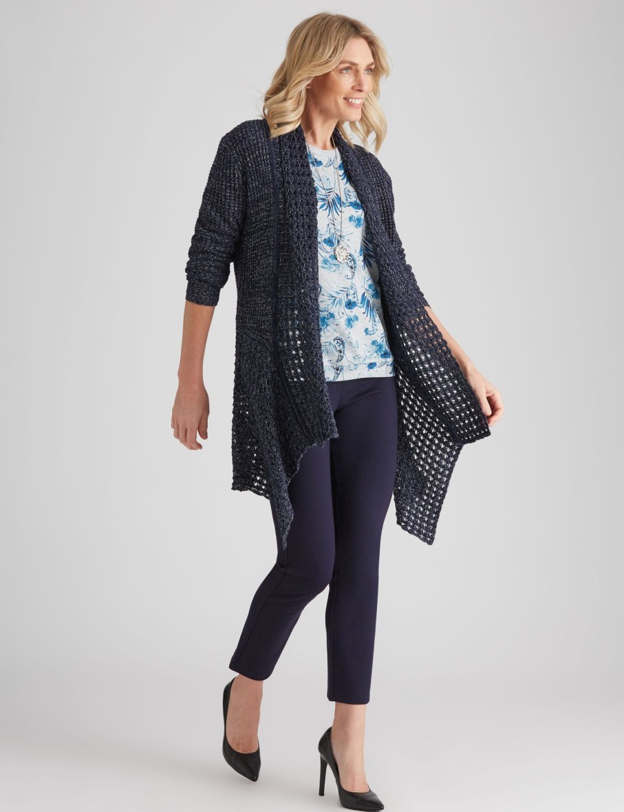 Knitwear NoniB | Noni B Longline Lapel Knitwear Cardigan