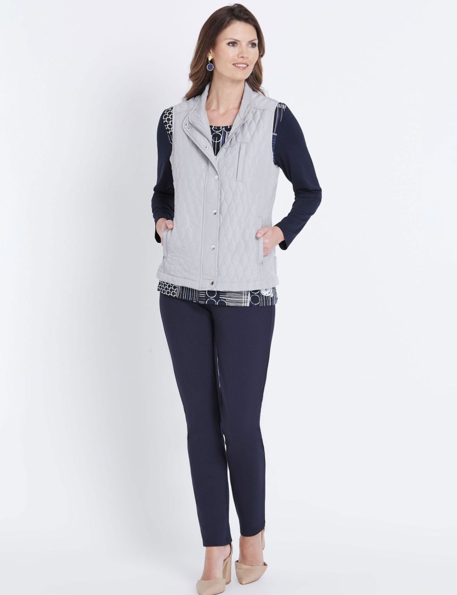 Outerwear WLane | W.Lane Zip Detail Quilted Vest