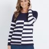 Knitwear WLane | W.Lane Block Stripe Pullover Top