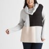 Knitwear Beme | Beme Long Sleeve Colour Block Knitwear Jumper