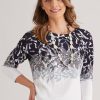 Knitwear NoniB | Noni B Leaf Print Embellished Jumper