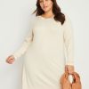 Knitwear Beme | Beme 3/4 Sleeve Eyelet Detail Boat Neck Top