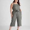 Dresses Beme | Beme Wide Leg Culotte Jumpsuit